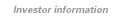Investor information